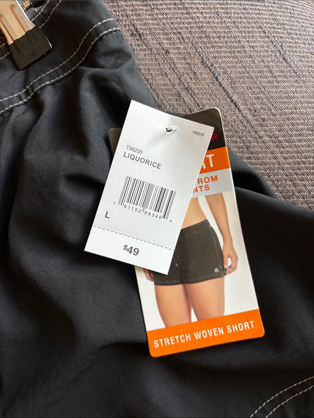 ZeroXposur Black Lace-Up Swim/Active Skort with Contrast Stitching - Picture 4 of 11